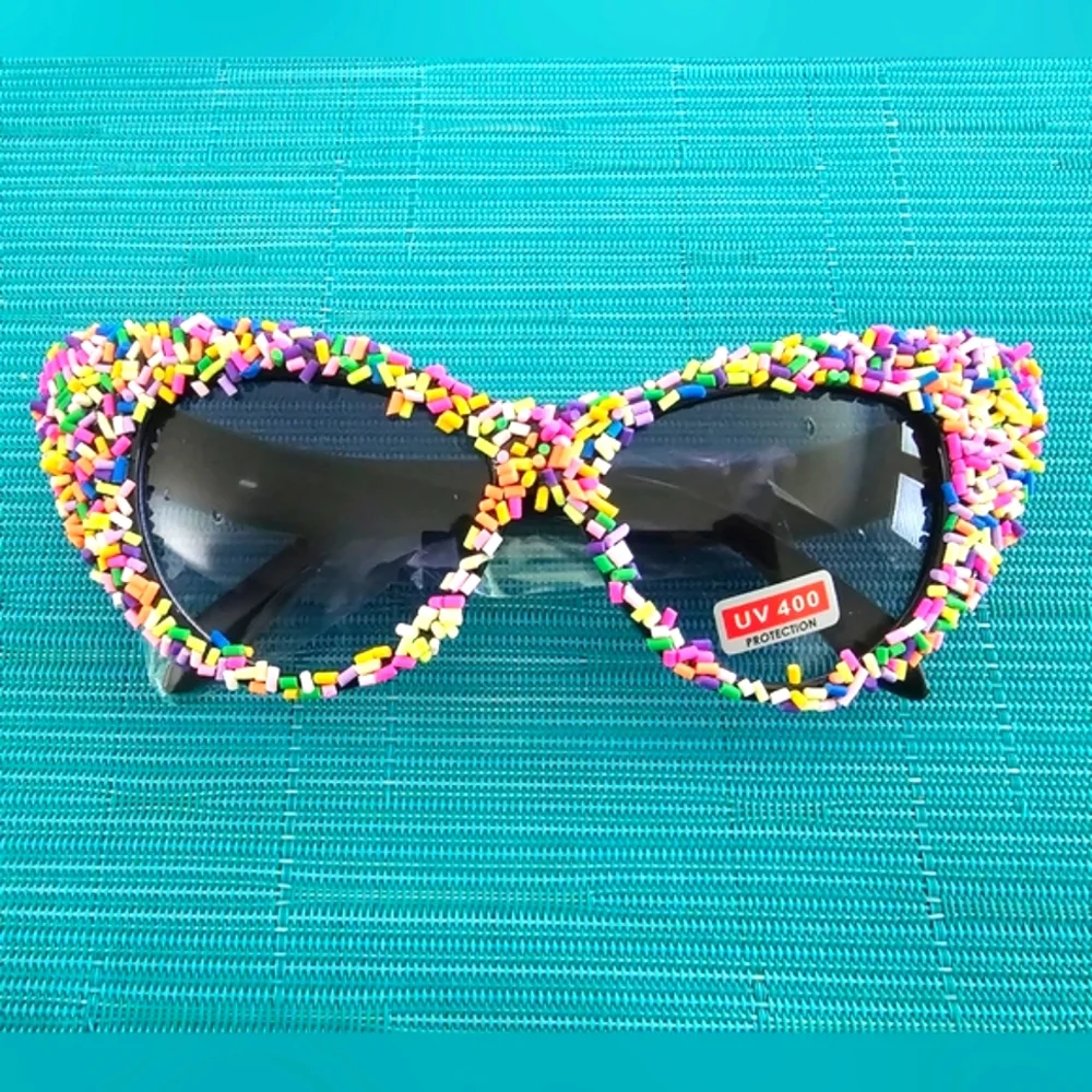 NEW Women's Sprinkle Cat Eye Fashion Sunglasses